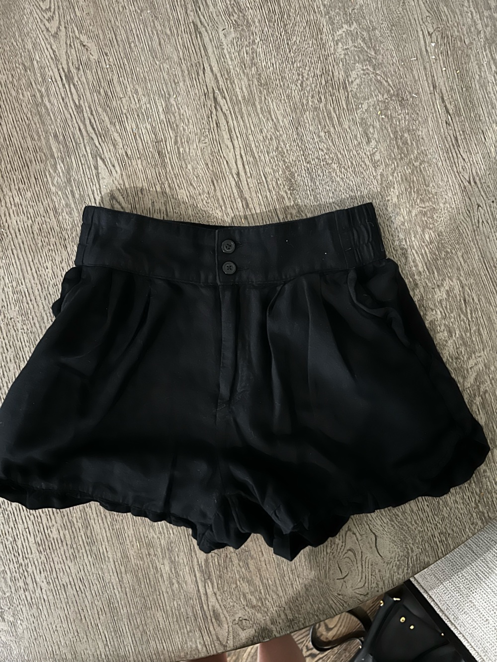 WeWoreWhat Women's Black High-Waist Shorts